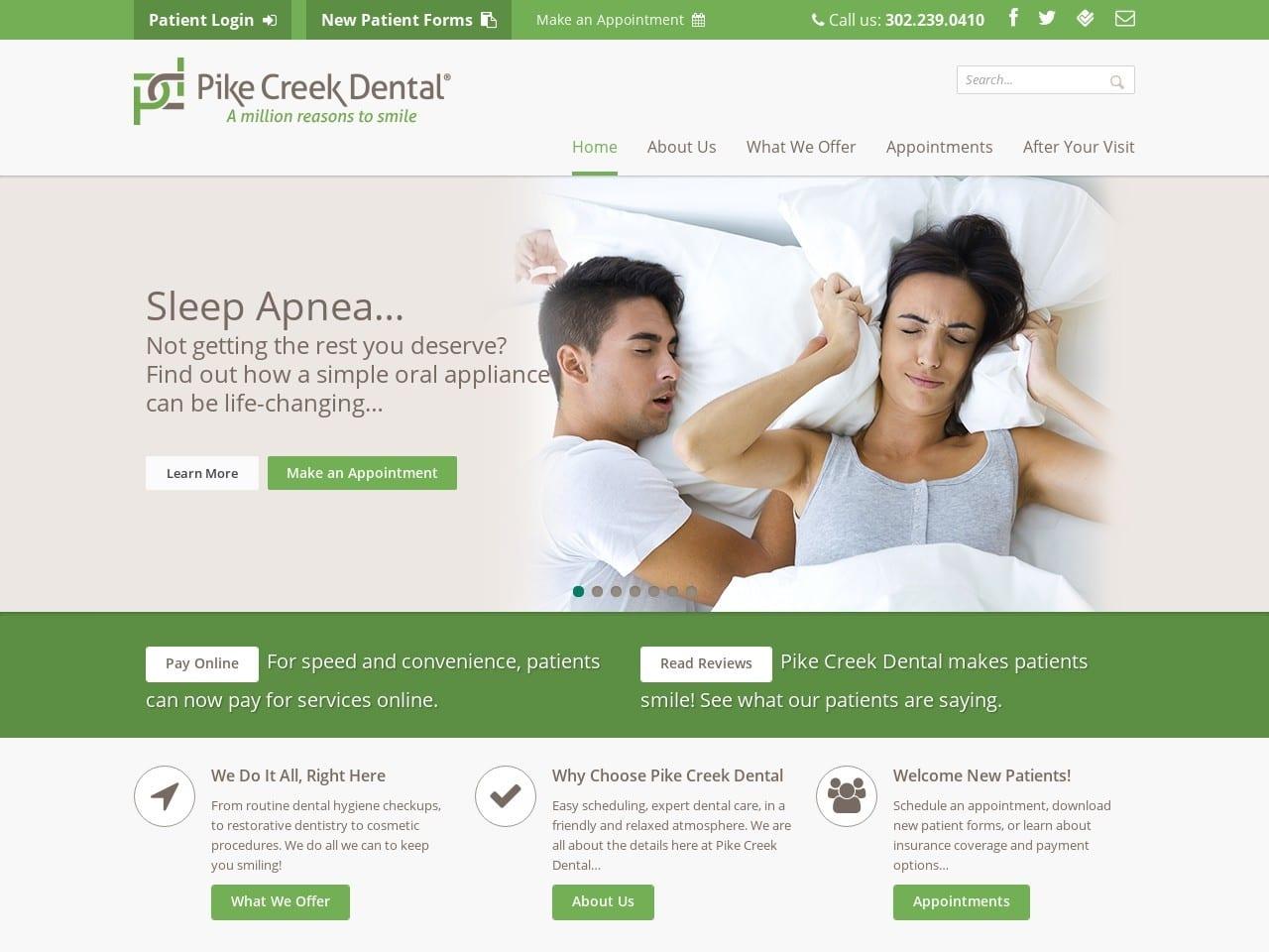 Pike Creek Dental screenshot