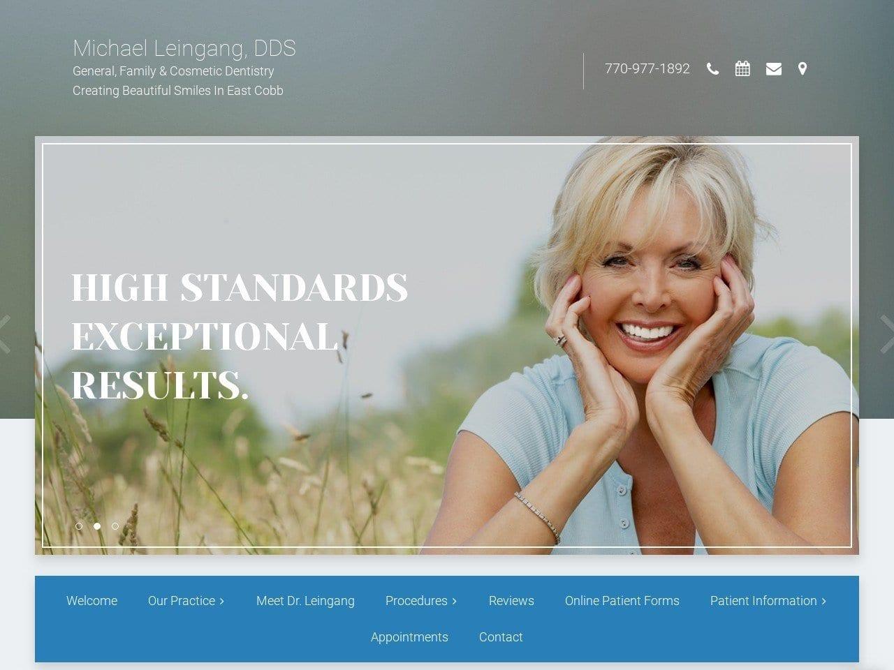 Dr. Michael L. Leingang III DDS screenshot