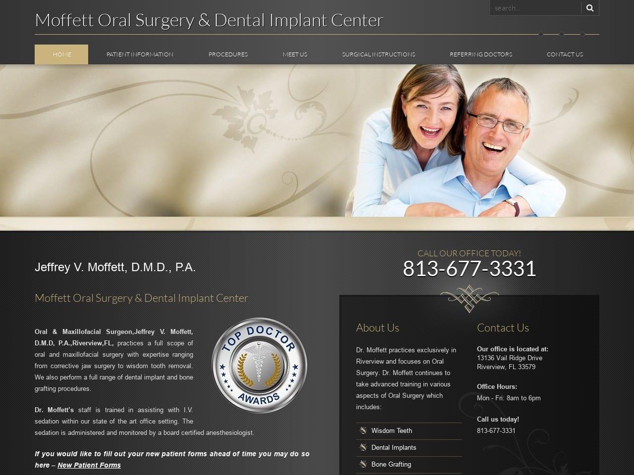 Moffett Oral Surgery & Dental Implant Center screenshot