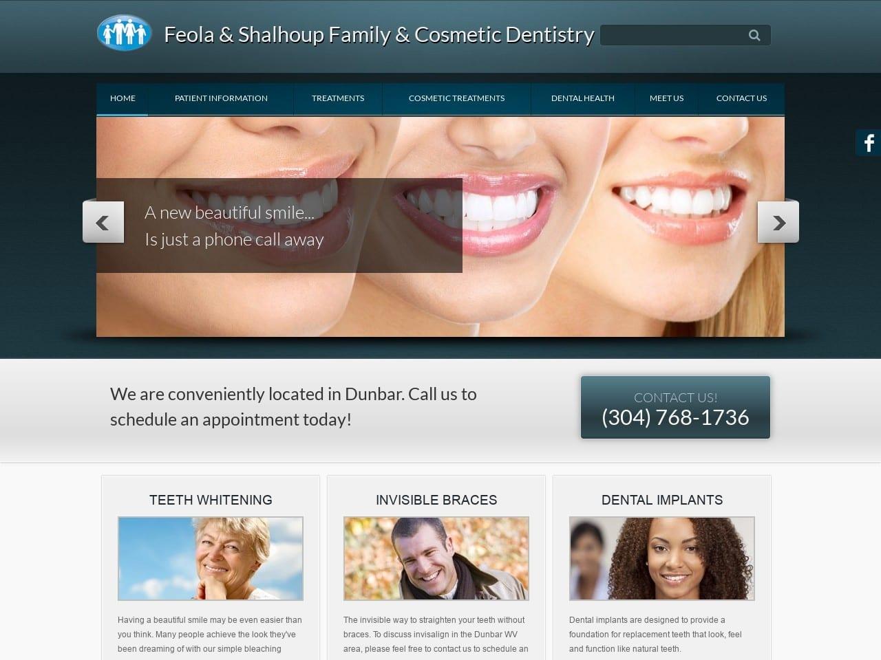 Feola & Shalhoup Family & Cosmetic Dentistry screenshot