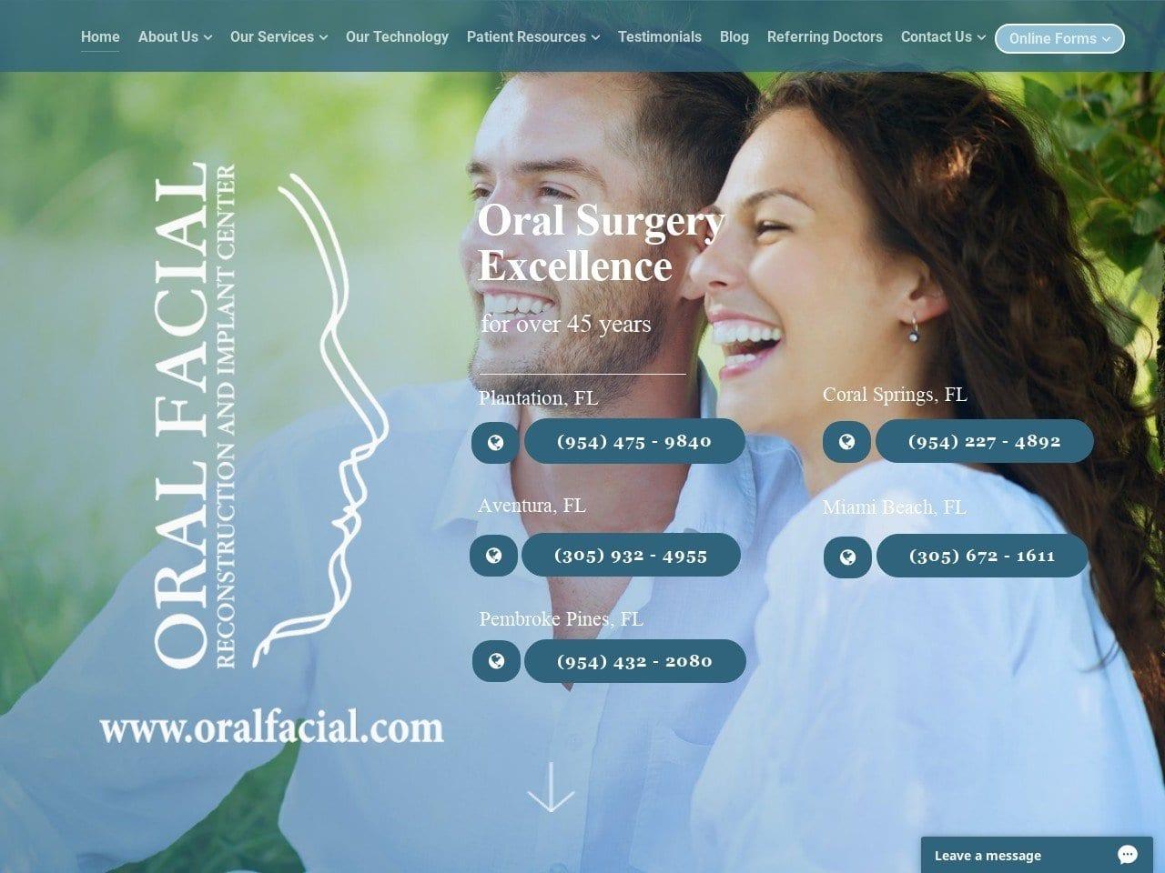 Oral Facial Reconstruction & Implant Center - Miami Beach screenshot