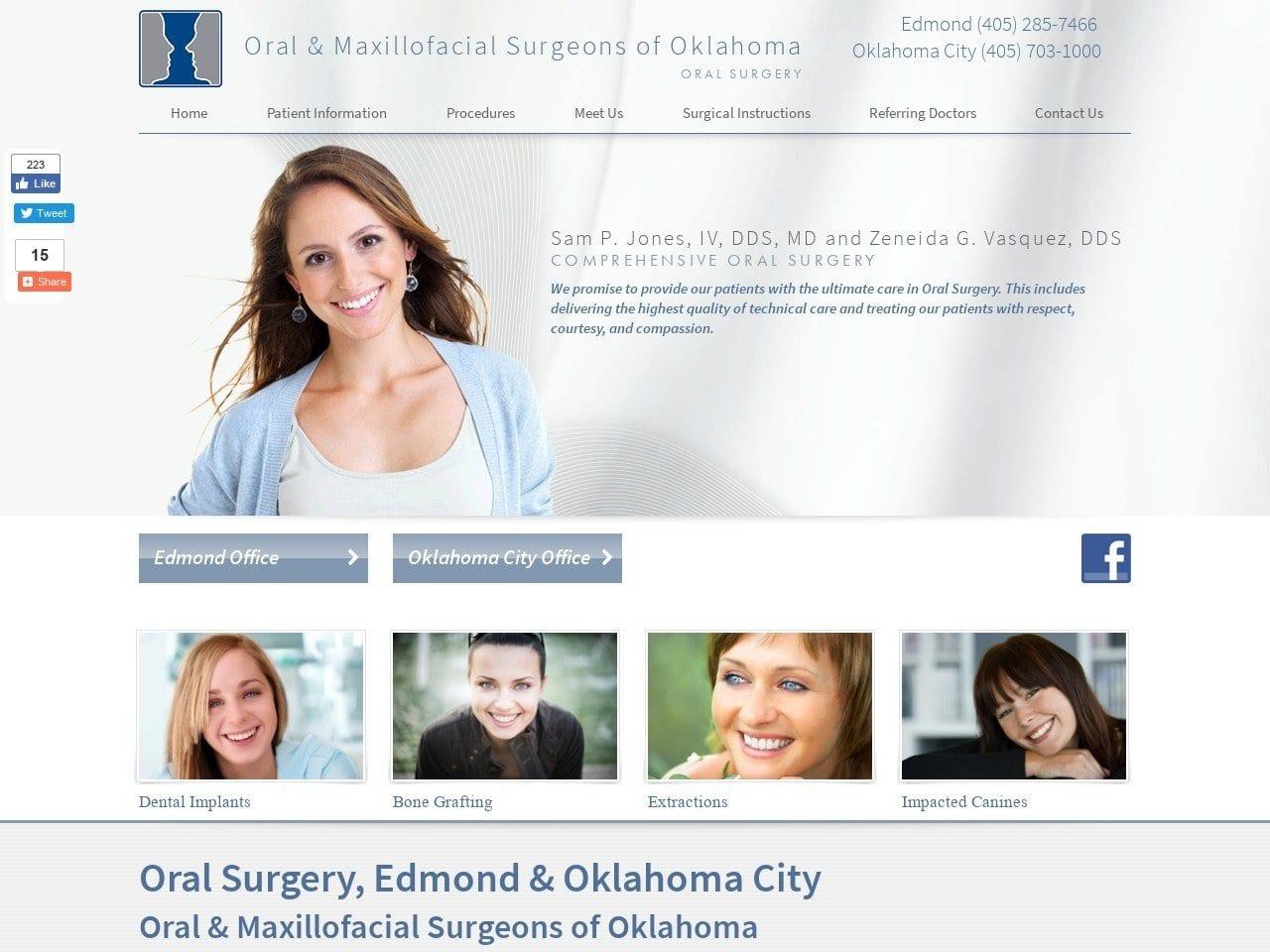 Oral & Maxillofacial Surgeons of Oklahoma screenshot