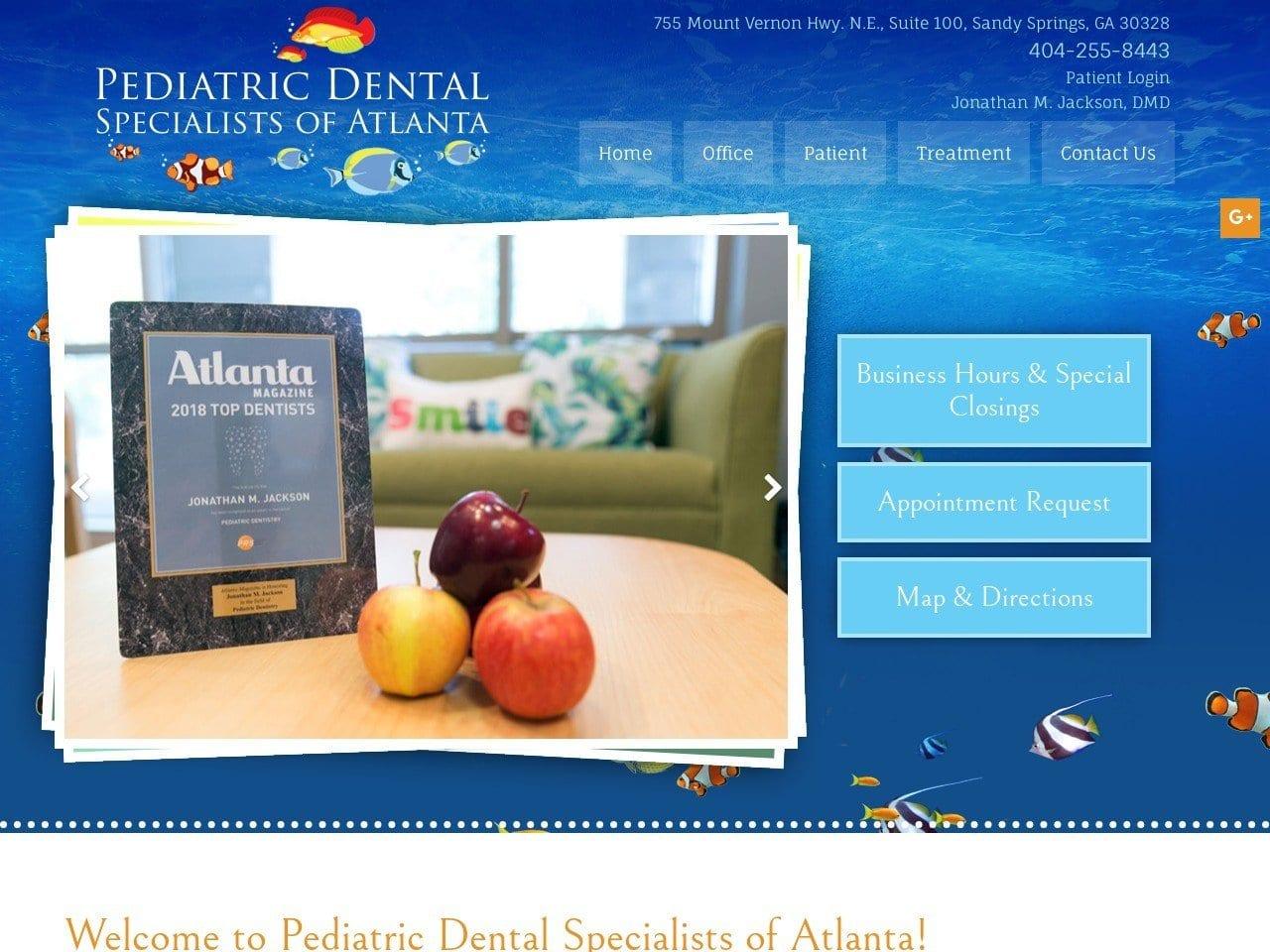 Pediatric Dental Specialists of Atlanta screenshot