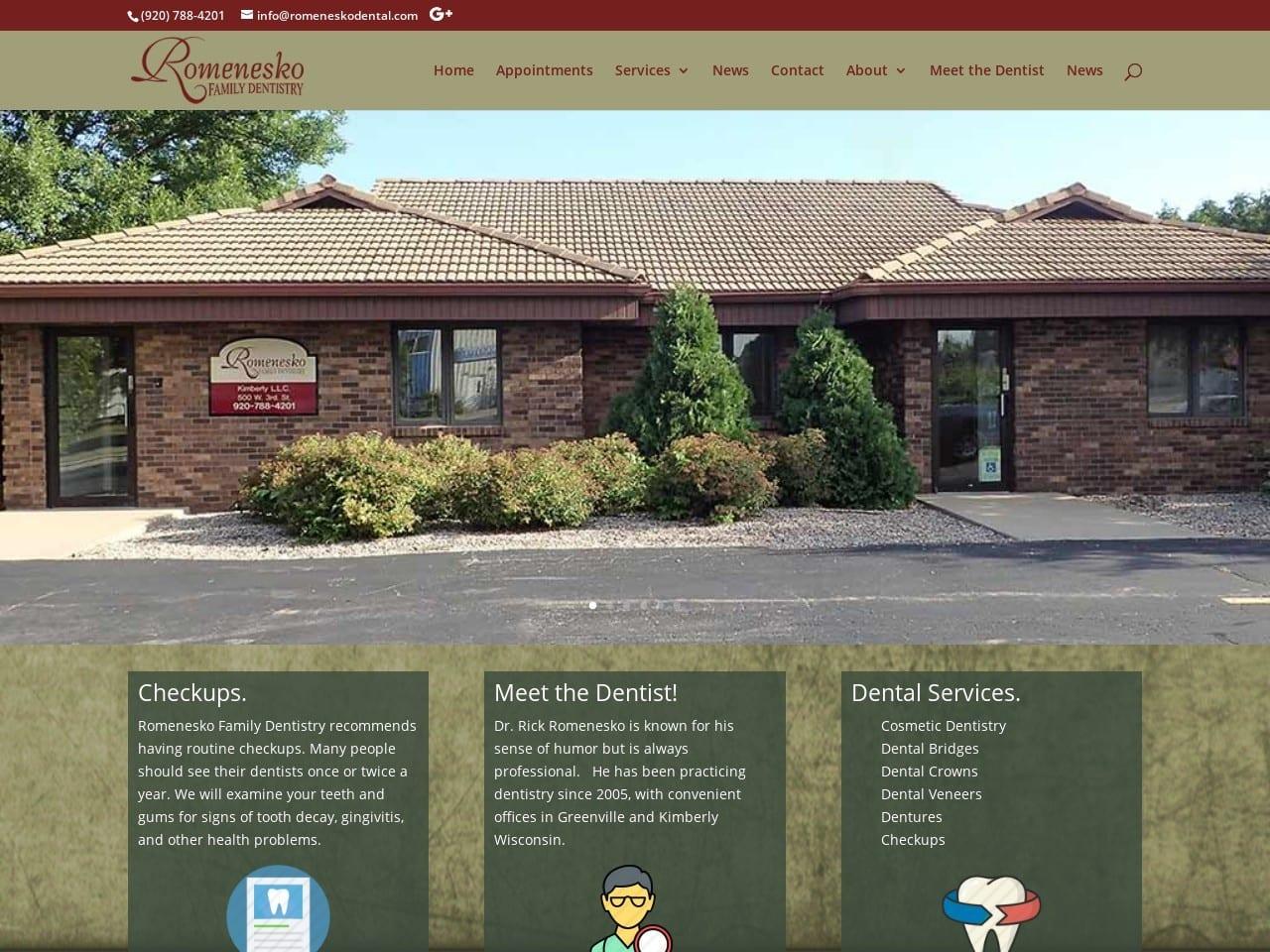 Romenesko Family Dentistry screenshot