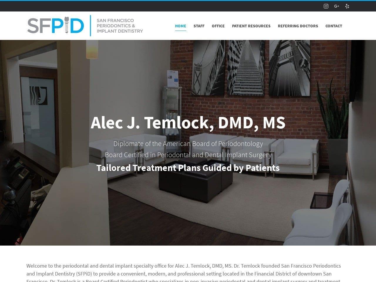 San Francisco Periodontics & Implant Dentistry screenshot