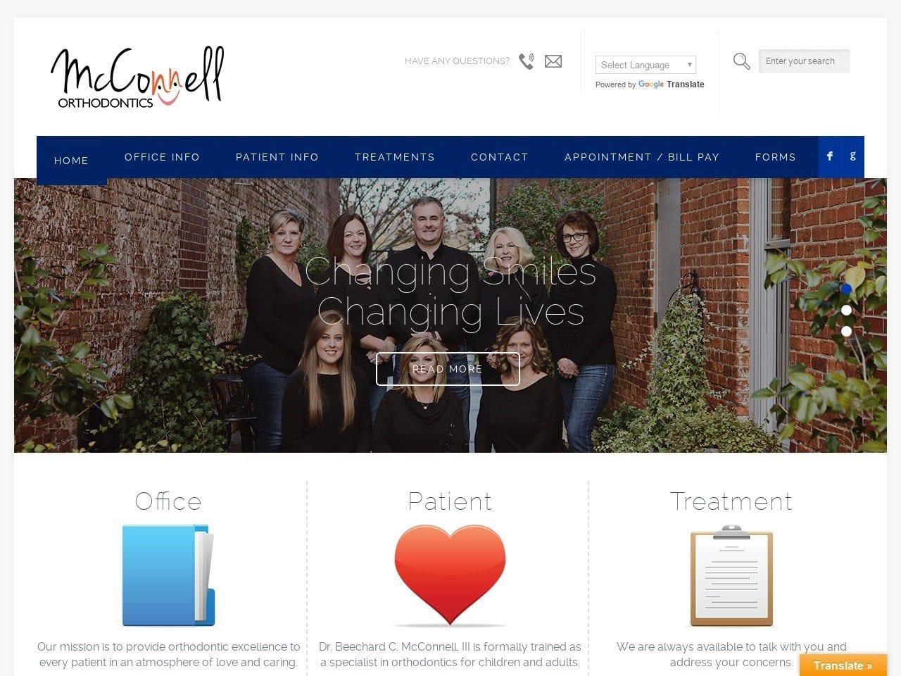 Mc Connell Orthodontics PC screenshot