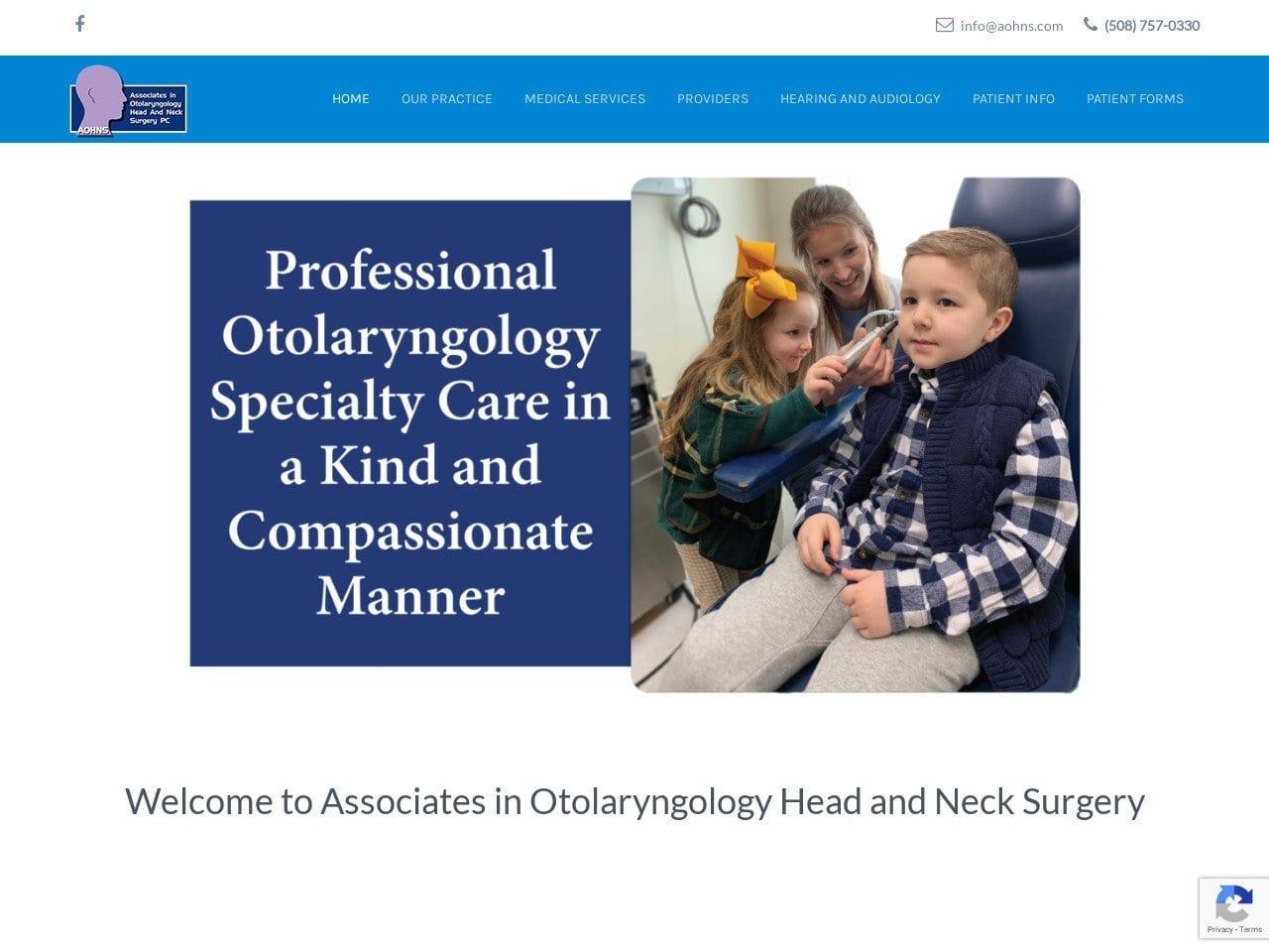 Associates In Otolaryngology screenshot