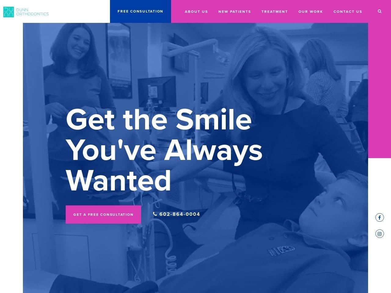 Dunn Orthodontics screenshot