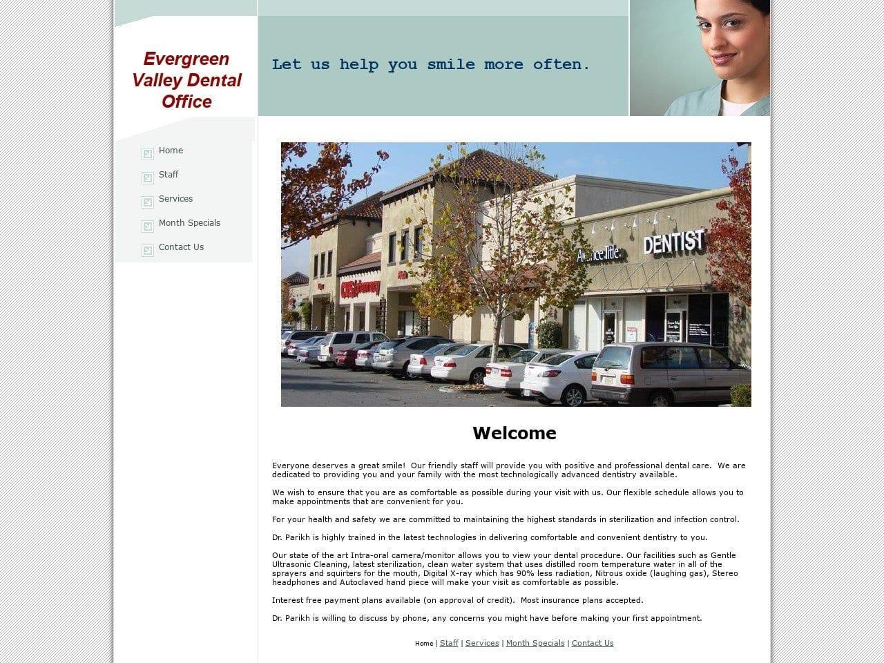 Evergreen Valley Dental Office screenshot