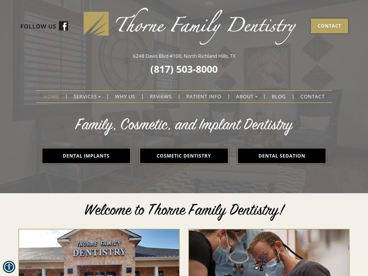 Thorne Family Dentistry screenshot