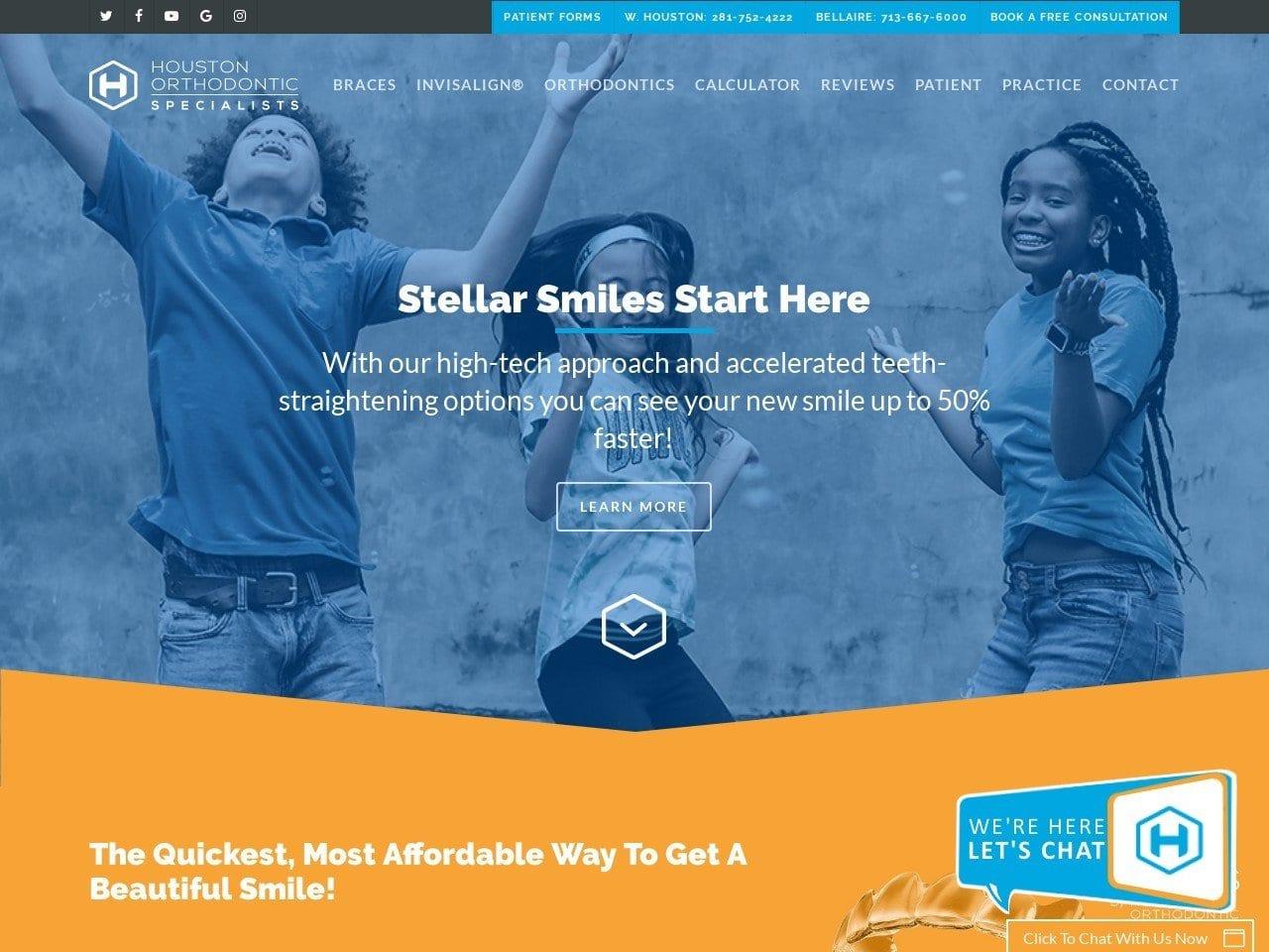 West Houston Orthodontics screenshot