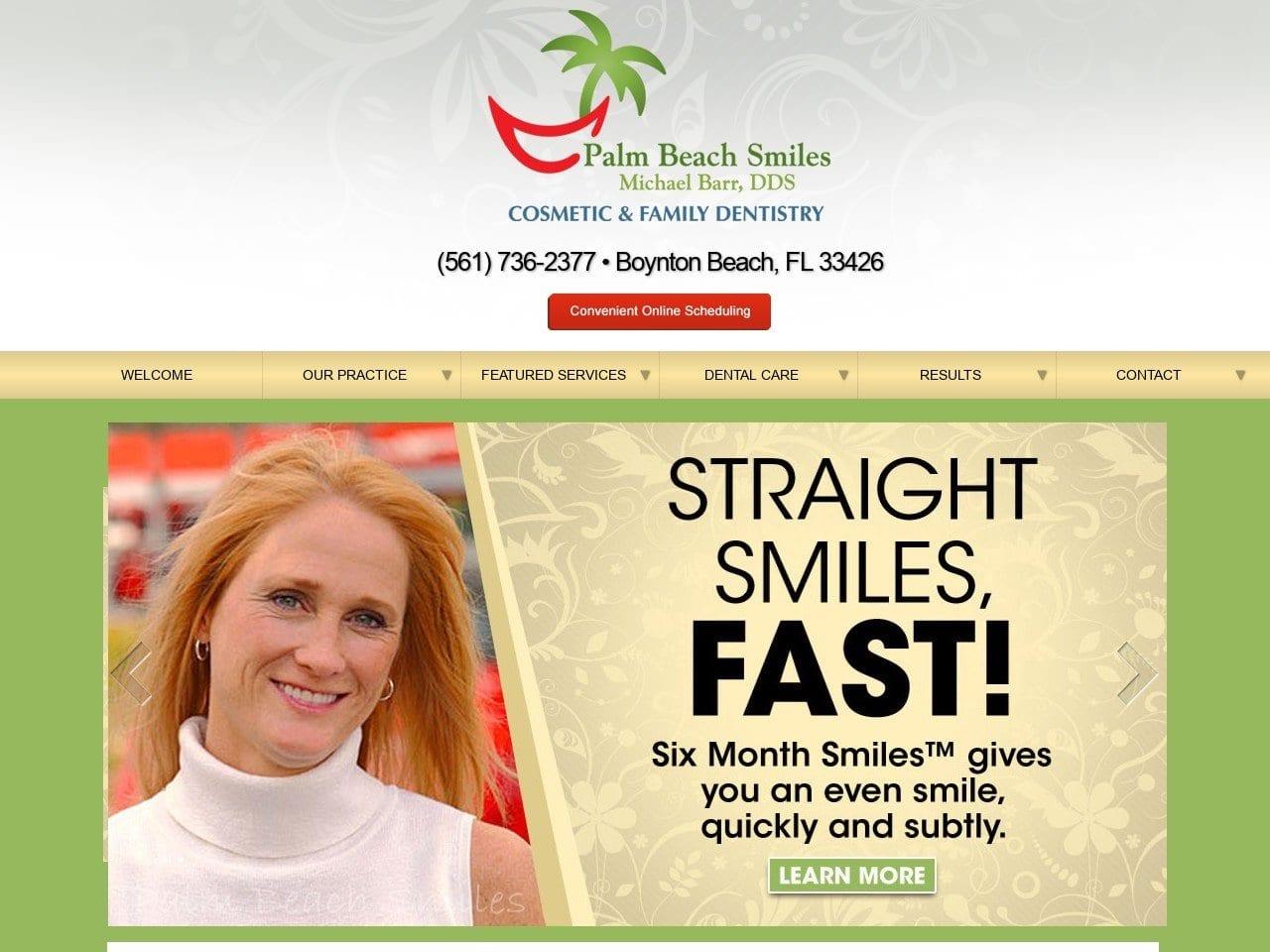 Palm Beach Smiles Michael I. Barr DDS screenshot