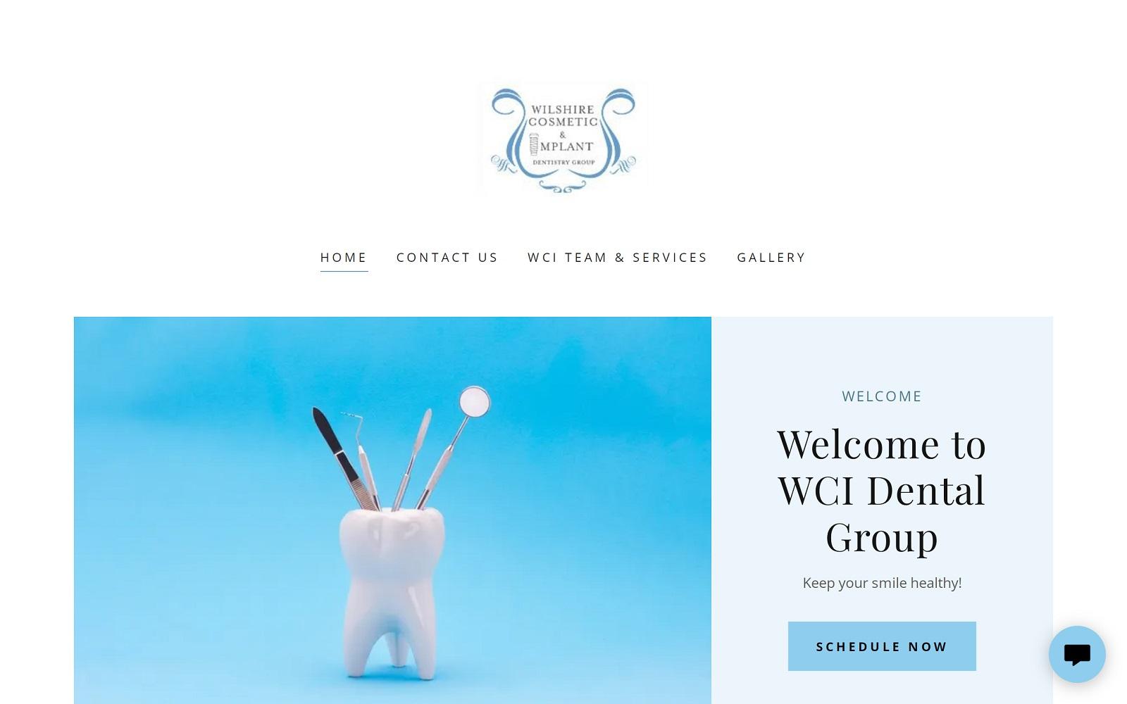 WCI Dental Group screenshot