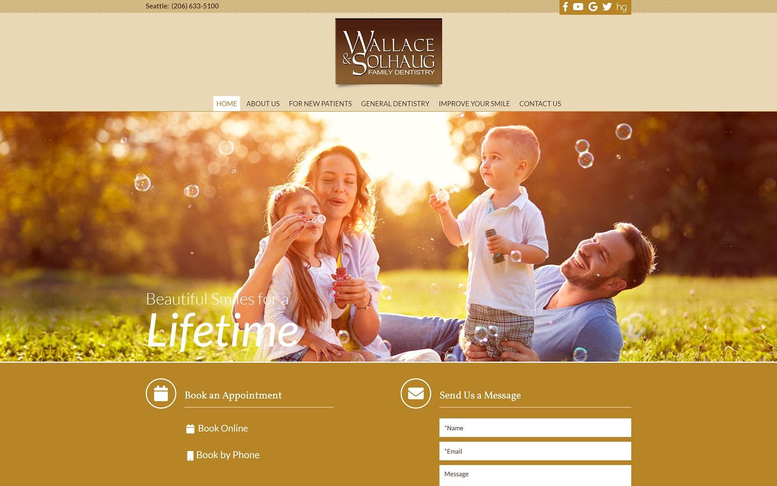 Wallace & Solhaug Family Dentistry screenshot