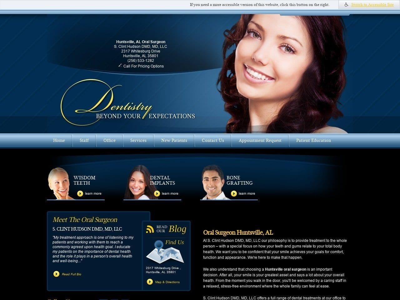 S. Clint Hudson DMD MD LLC screenshot