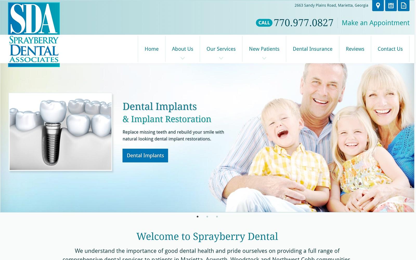 Sprayberry Dental Associates screenshot