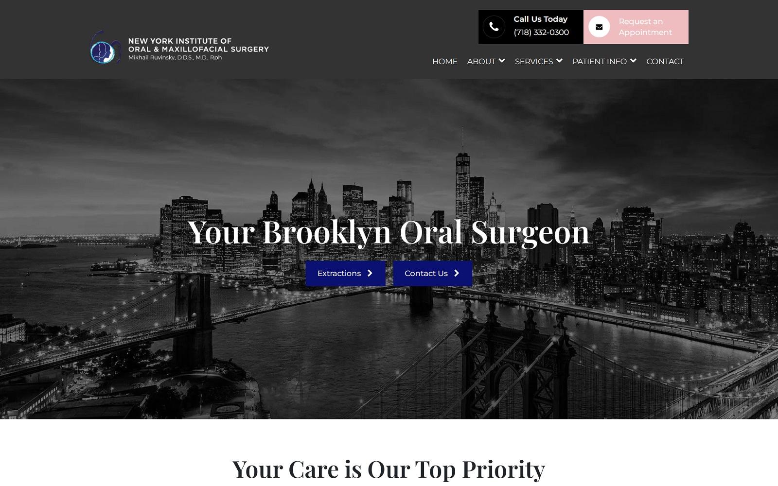 New York Institute of Oral & Maxillofacial Surgery screenshot