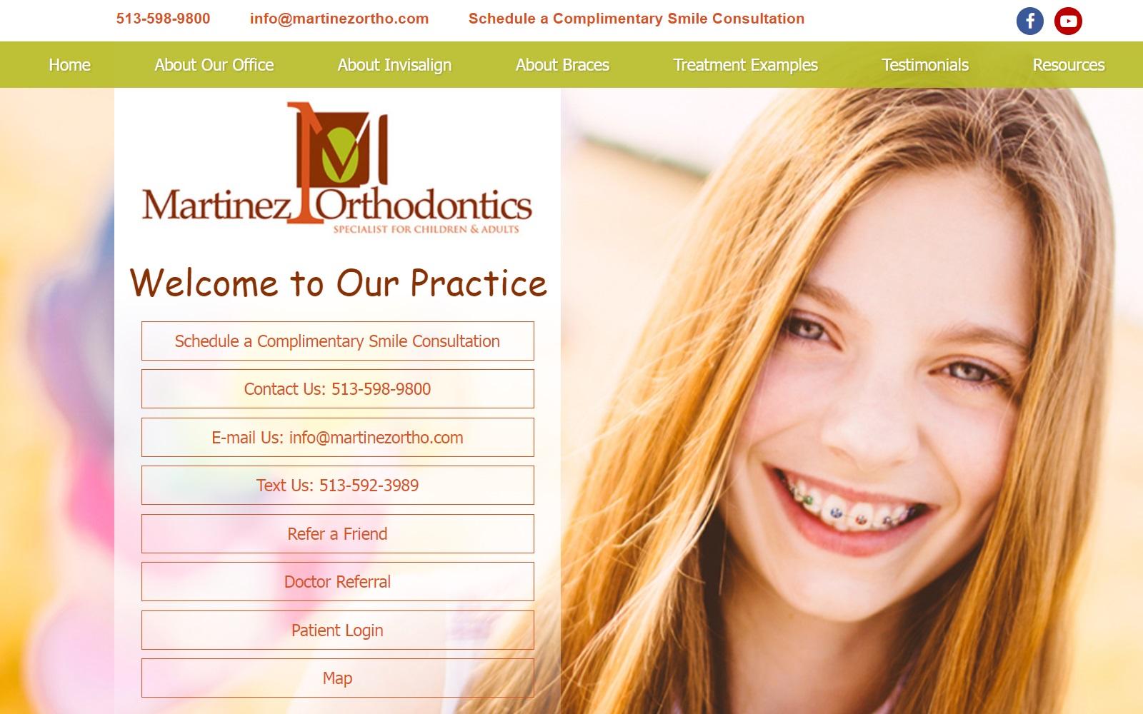 Martinez Orthodontics screenshot