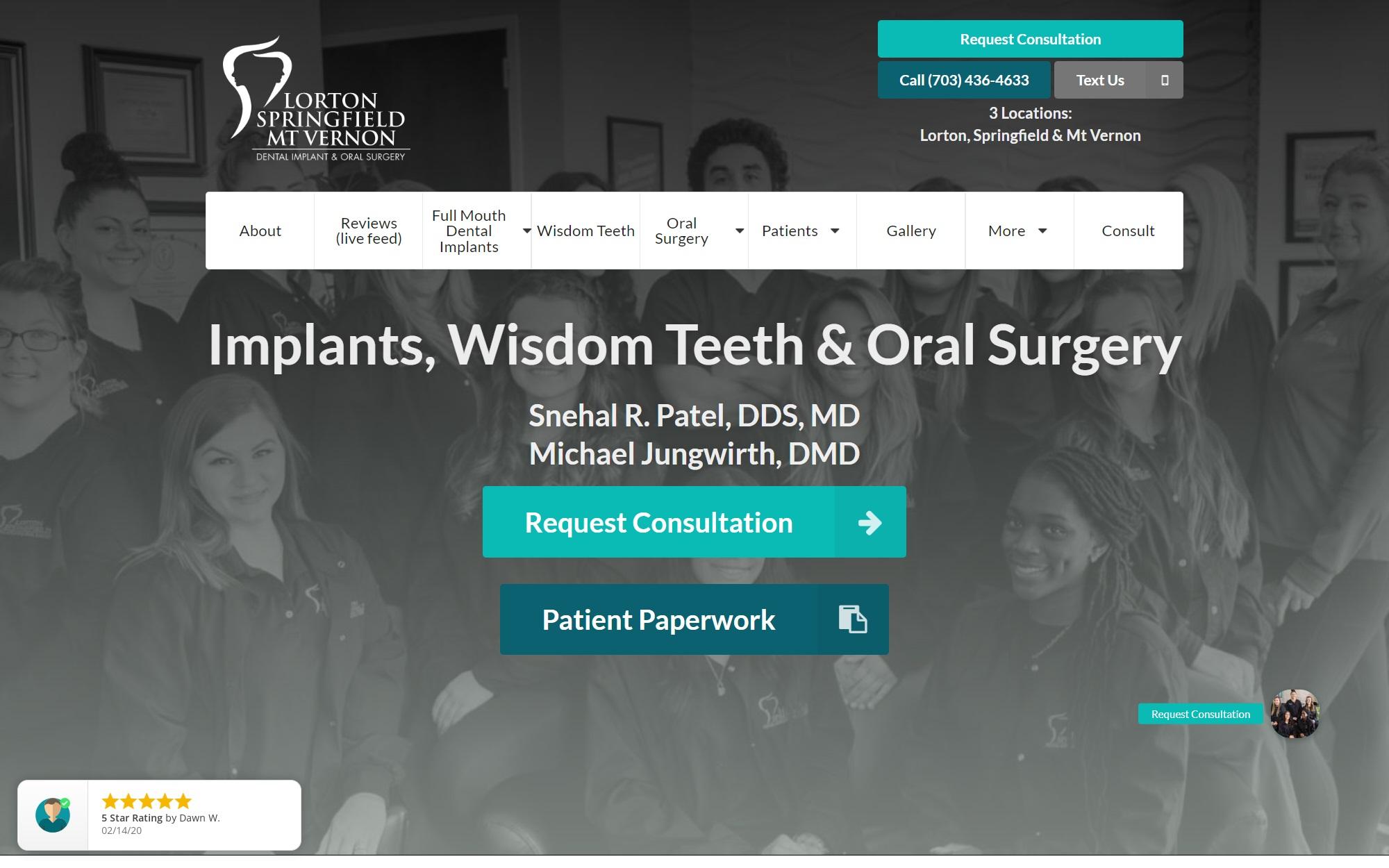 Lorton Dental Implant & Oral Surgery screenshot