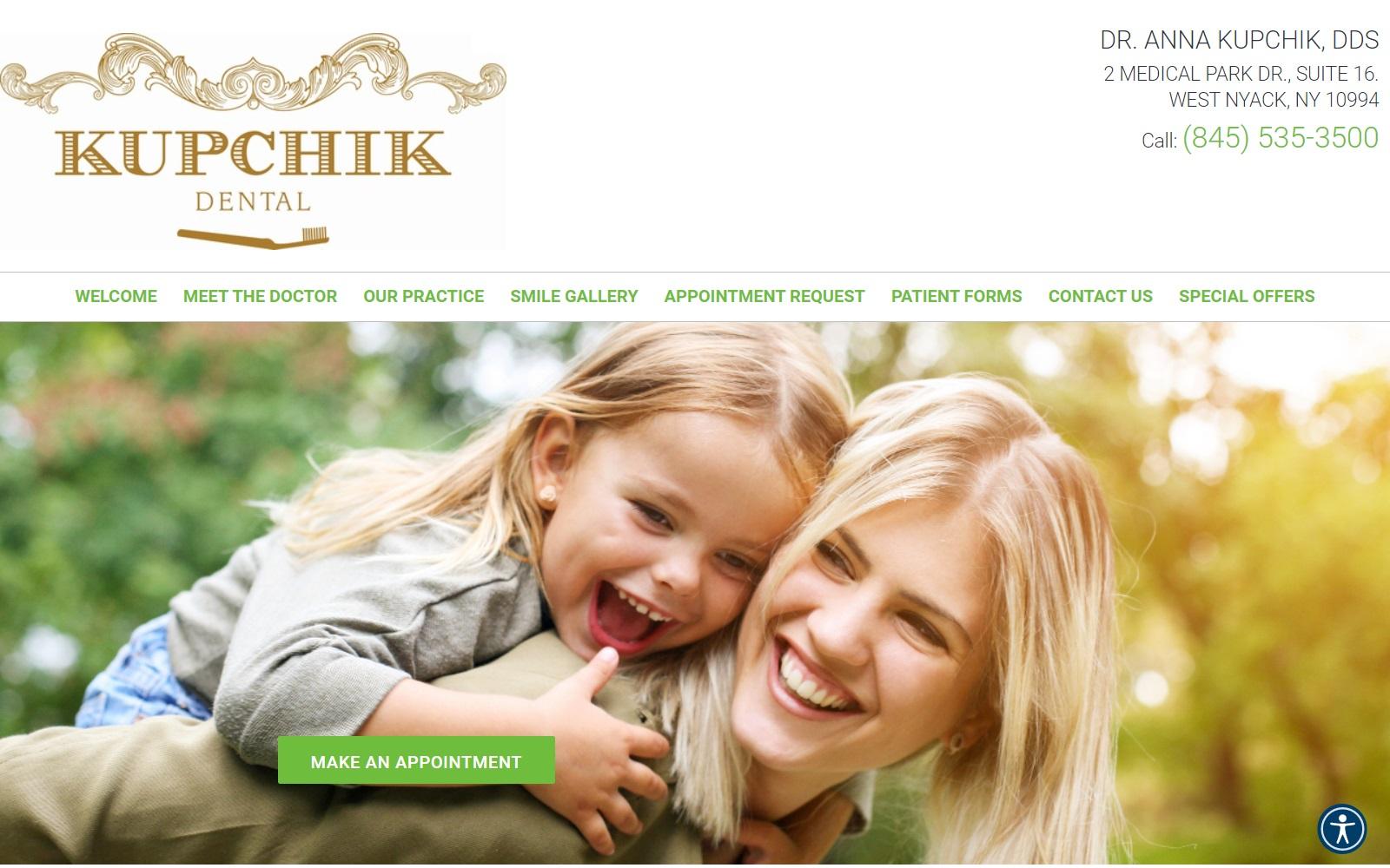 Kupchik Dental screenshot