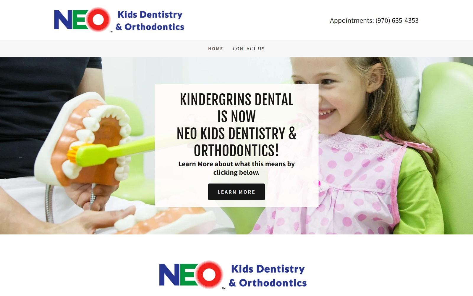Kindergrins Dental screenshot