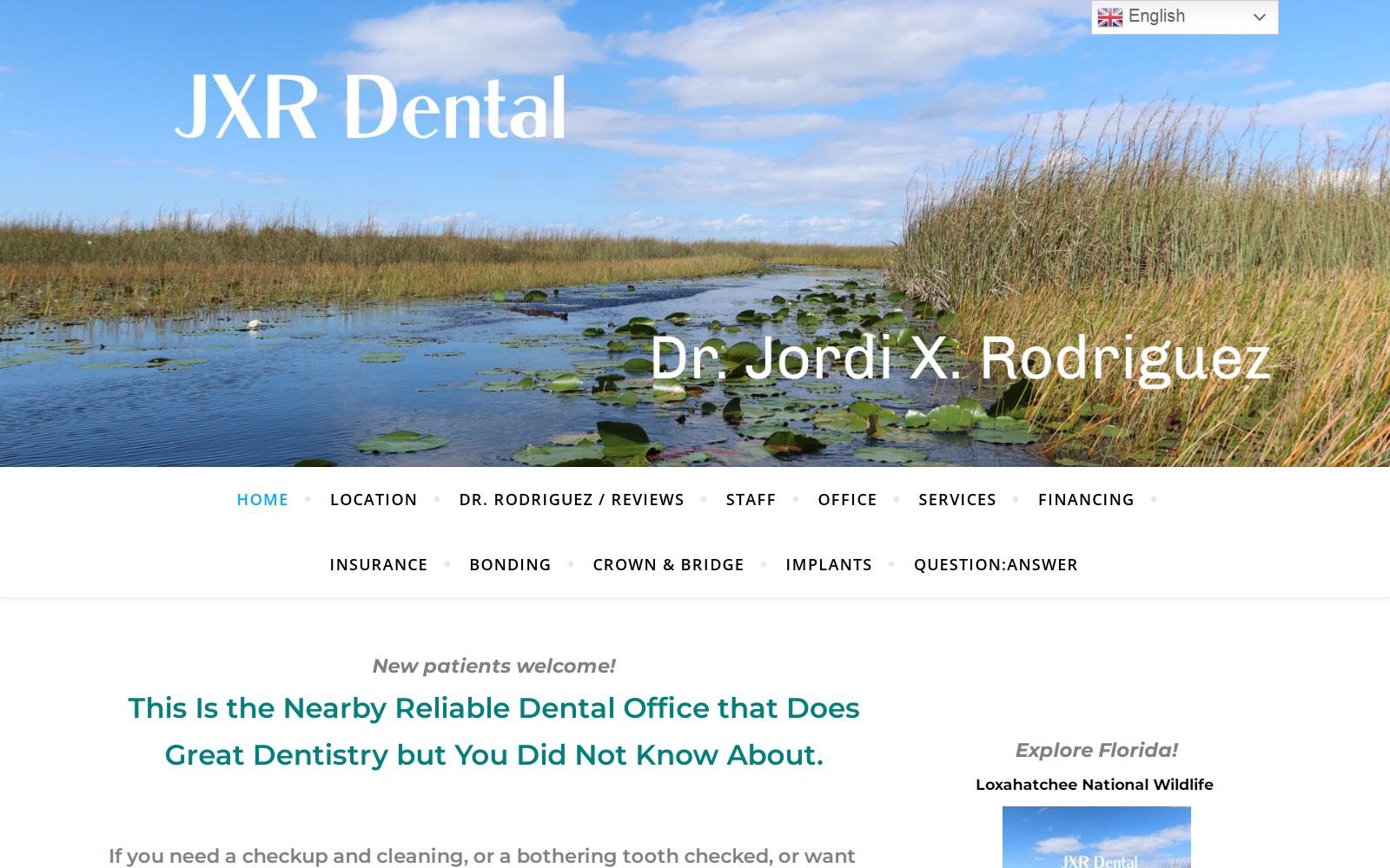 Jordi X. Rodriguez DMD JXR Dental Offices screenshot