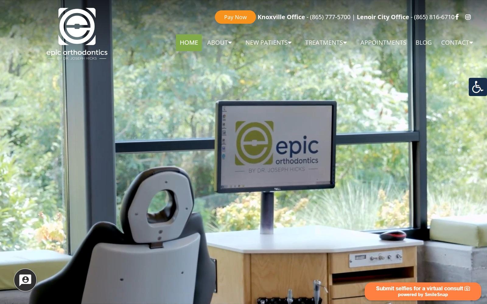 Epic Orthodontics - Hicks, Joseph D DDS screenshot