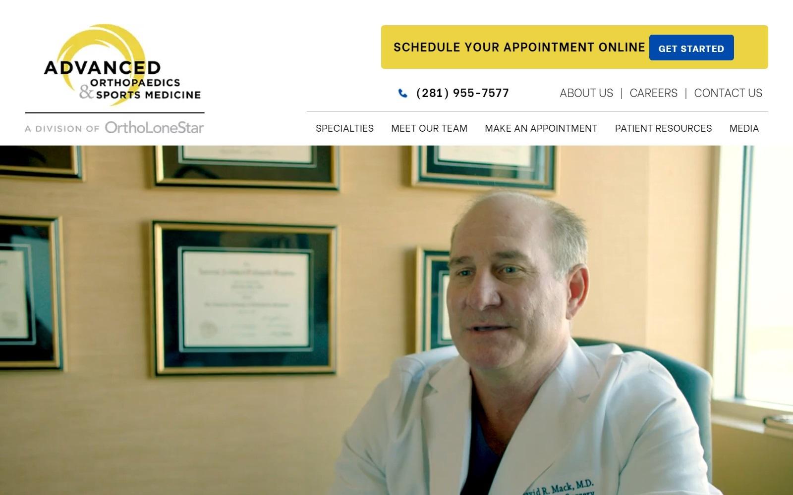 Advanced Orthopaedics & Sports Medicine screenshot