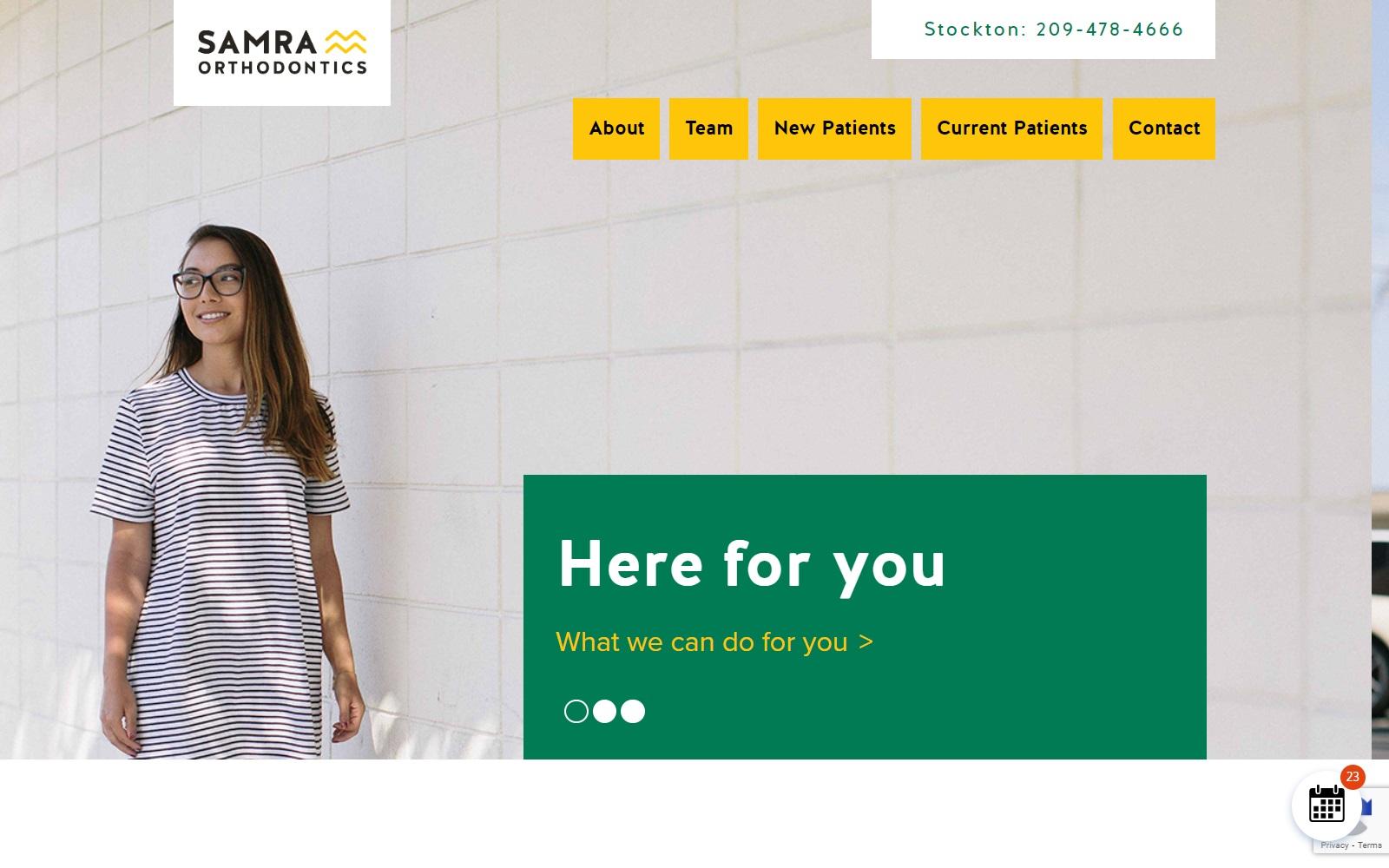 Samra Orthodontics screenshot