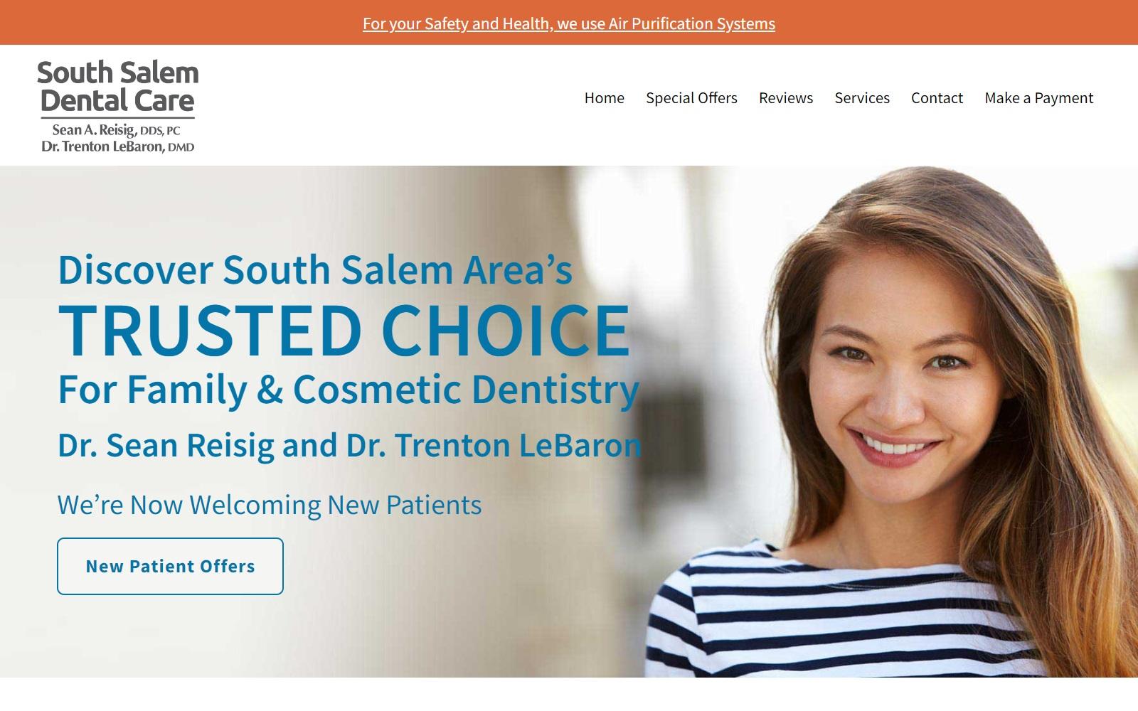 South Salem Dental Care/ Sean A Reisig DDS screenshot
