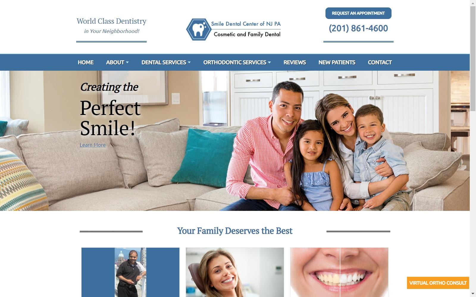 Smile Dental Center of NJ PA screenshot