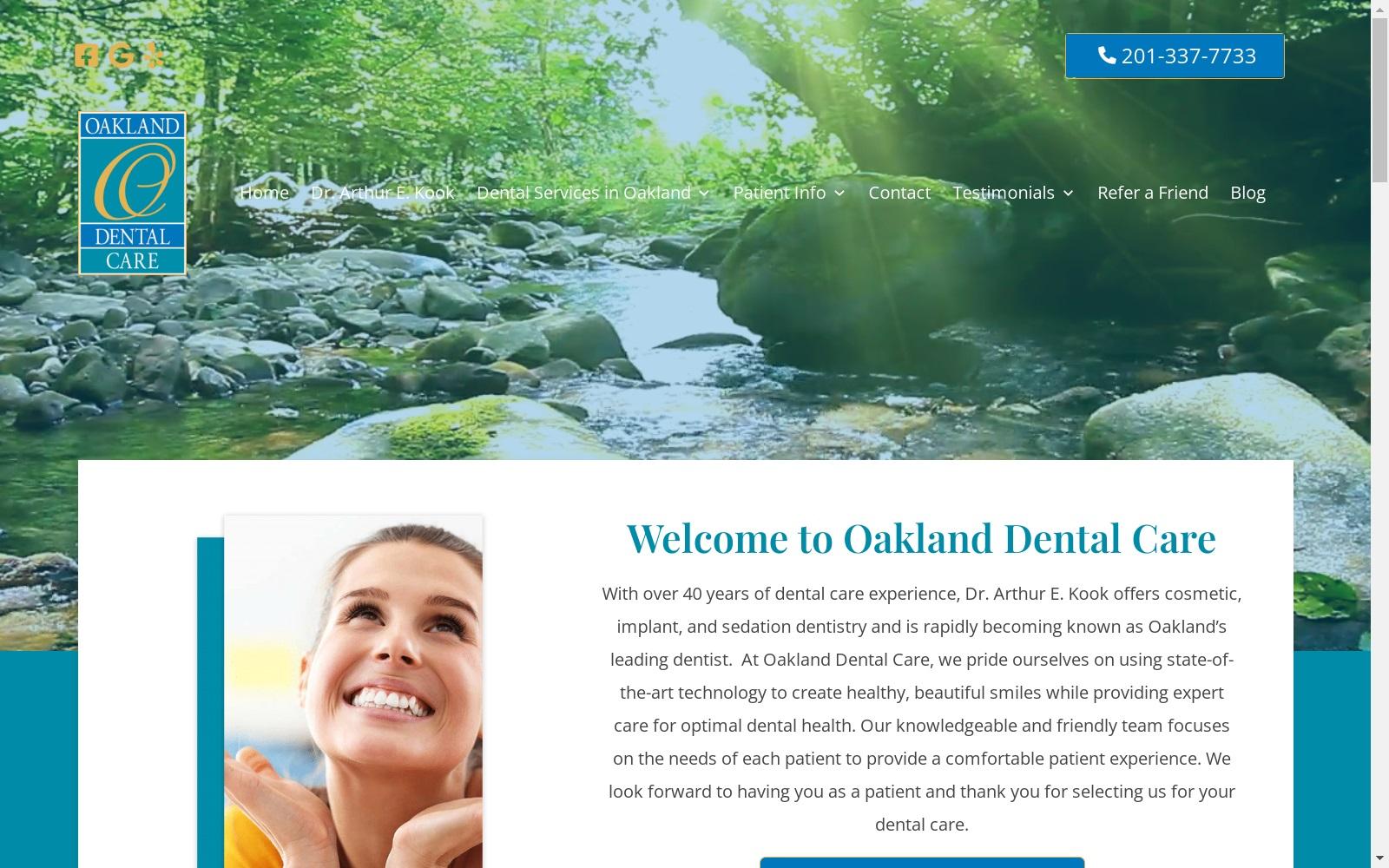 Oakland Dental Care Kook Arthur E DDS screenshot