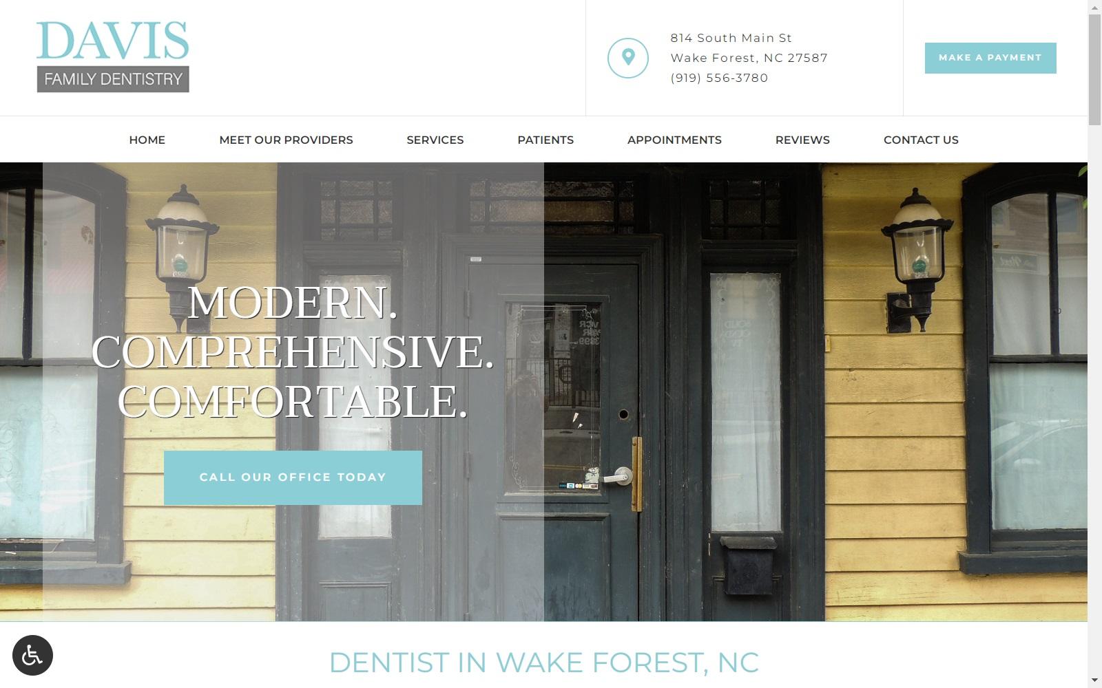 Tyler Davis DDS PA screenshot
