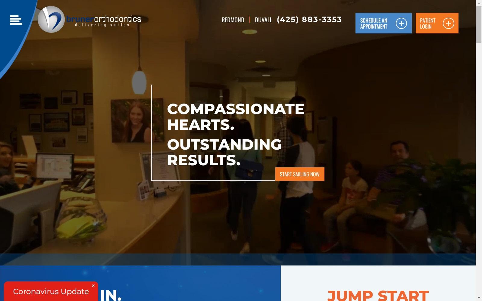 Bruner Orthodontics Matthew K. Bruner DDS MS PS screenshot