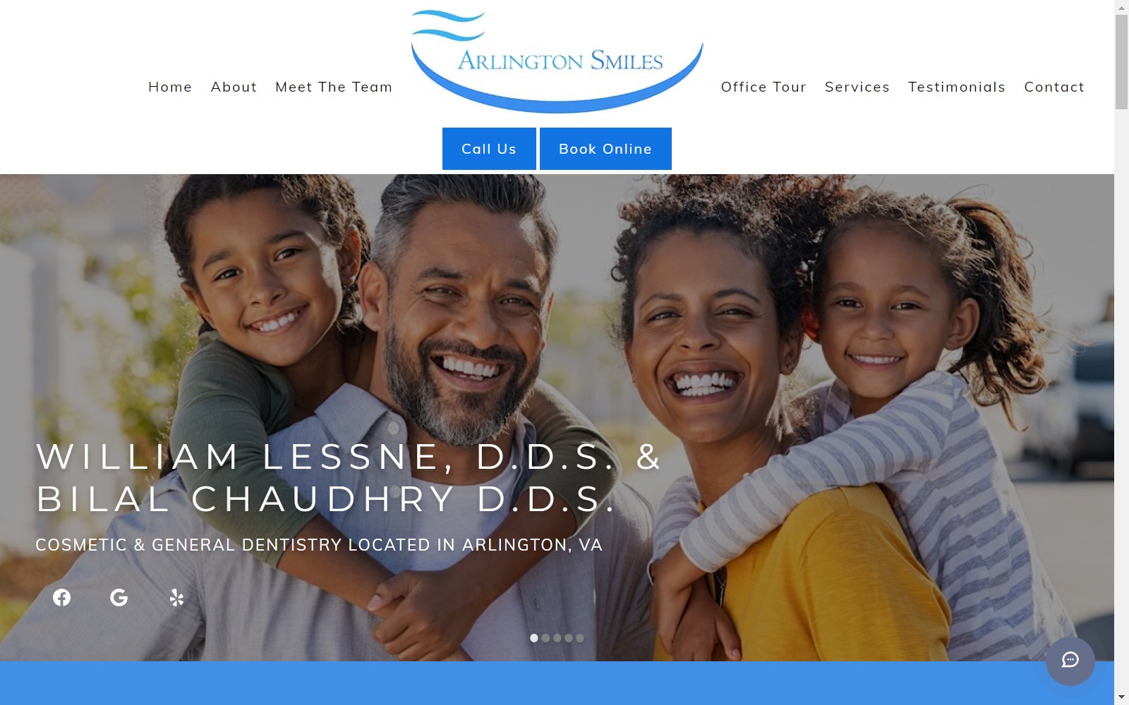 arlingtonsmiles.com screenshot
