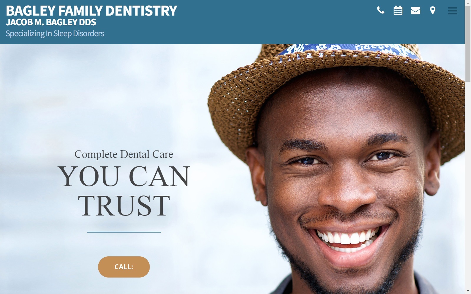 bagleydentist.com screenshot
