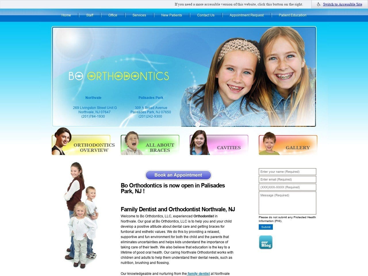 Bo Orthodontics LLC Website Screenshot from boorthodontics.com