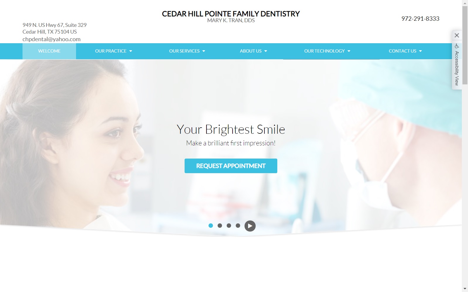 cedarhilldental.com screenshot