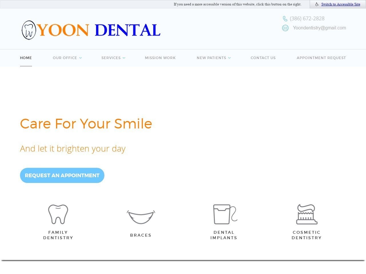 Comprehensive Dentist Website Screenshot from dentist-ormond-beach.com