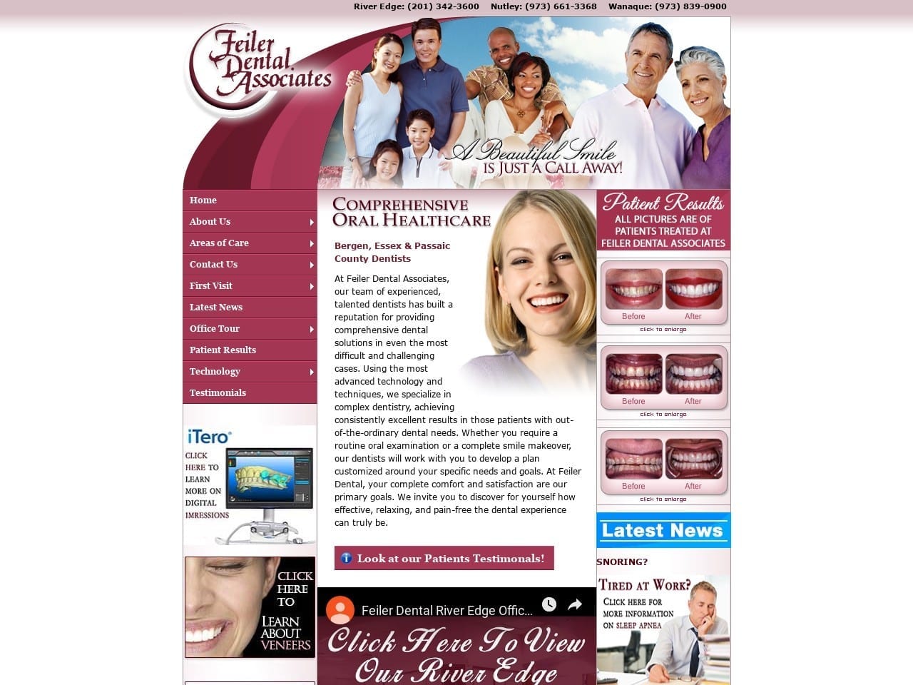 Valerie Karraker DDS Website Screenshot from feilerdental.com