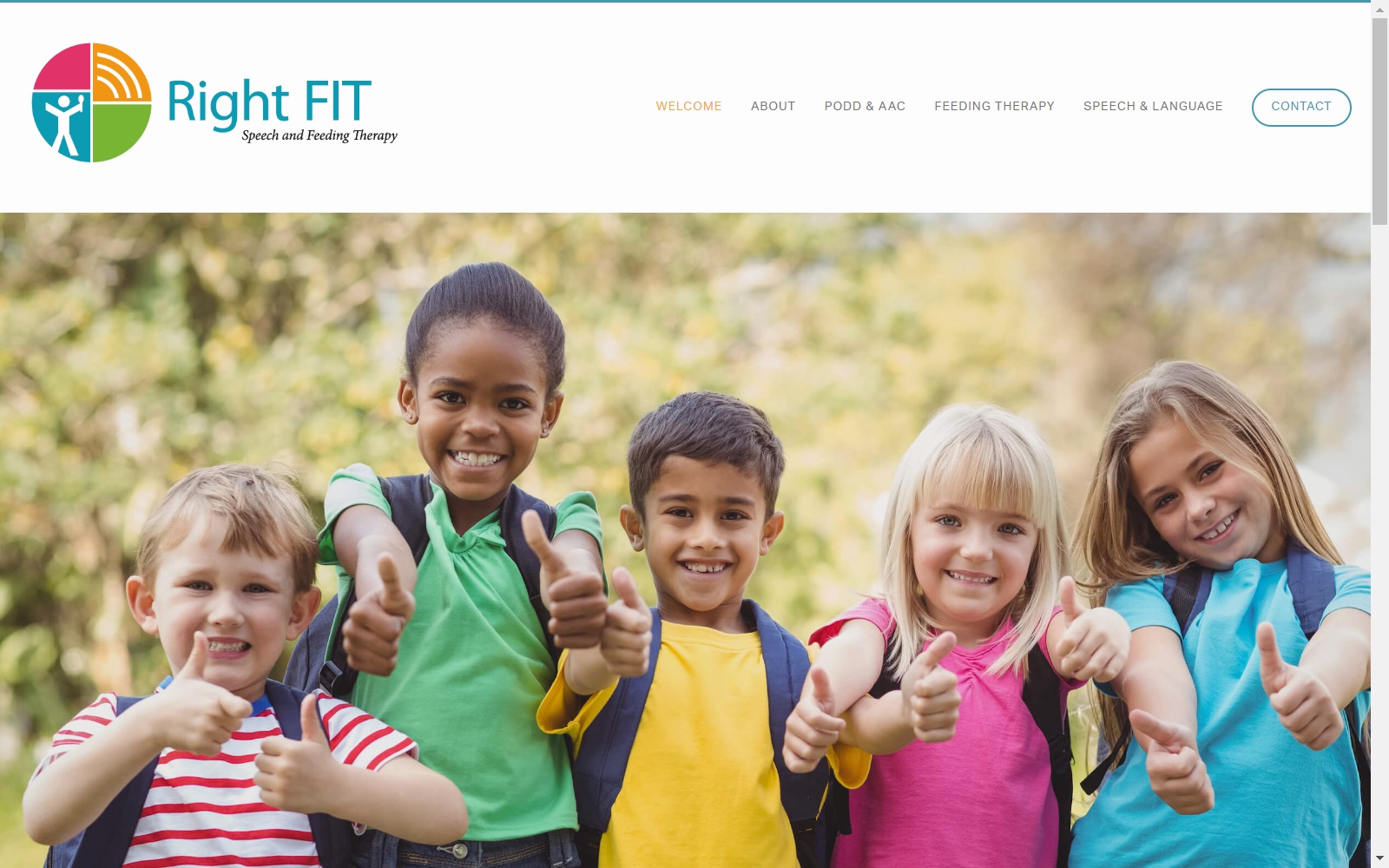 rightfitspeech.com screenshot
