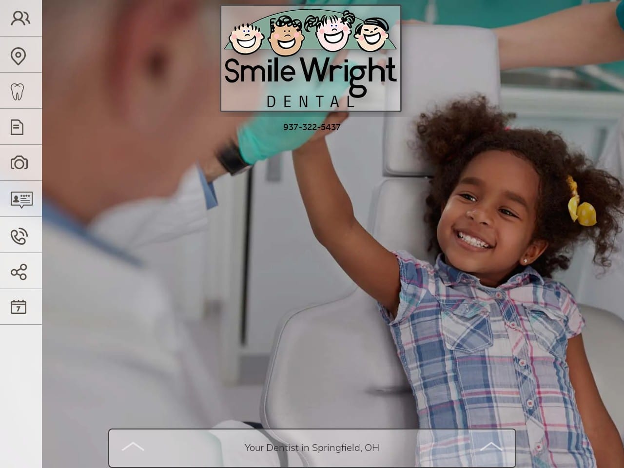 Smile Wright Dental Website Screenshot from smilewrightdental.com
