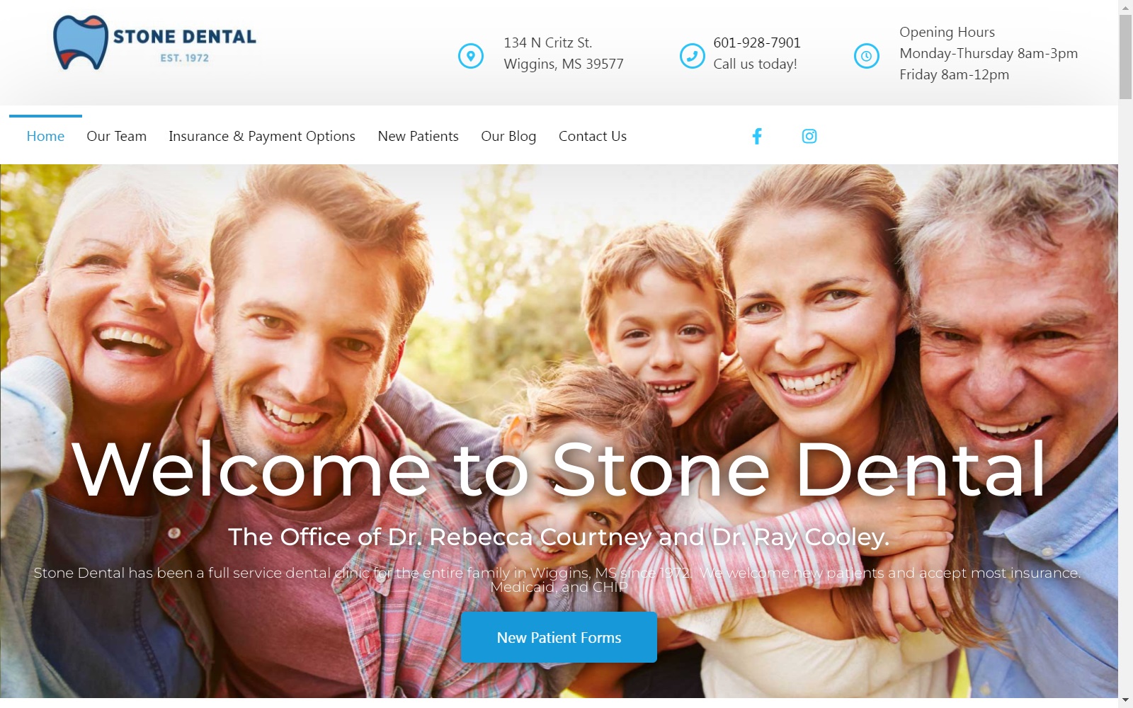 stonedentalclinic.com screenshot
