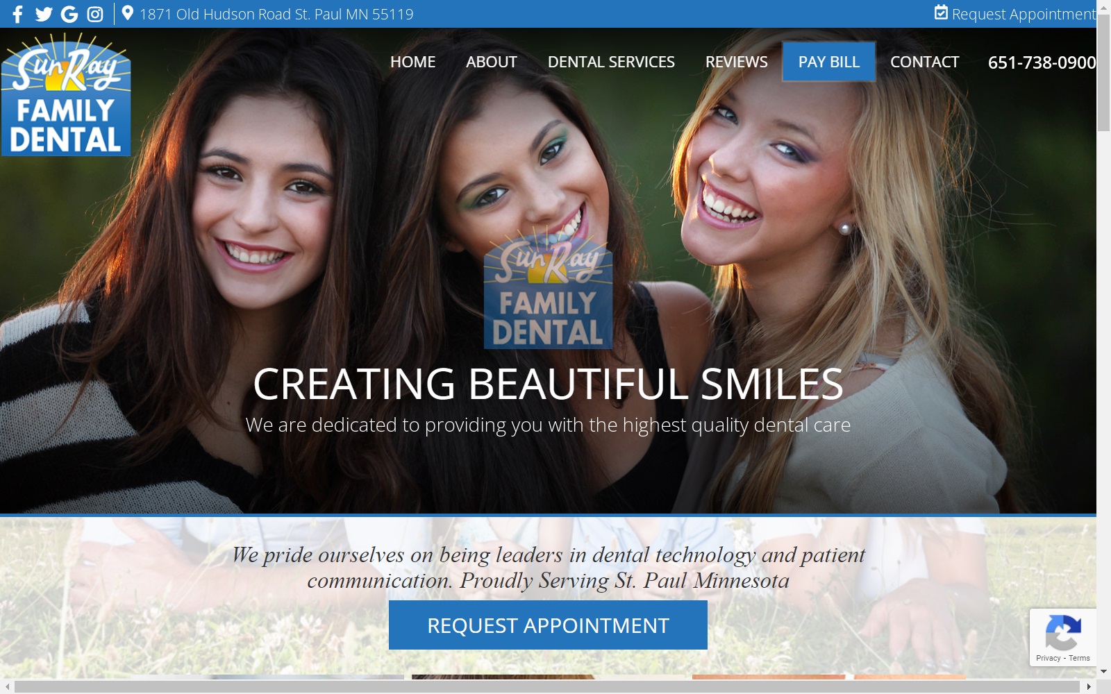 sunrayfamilydental.com screenshot
