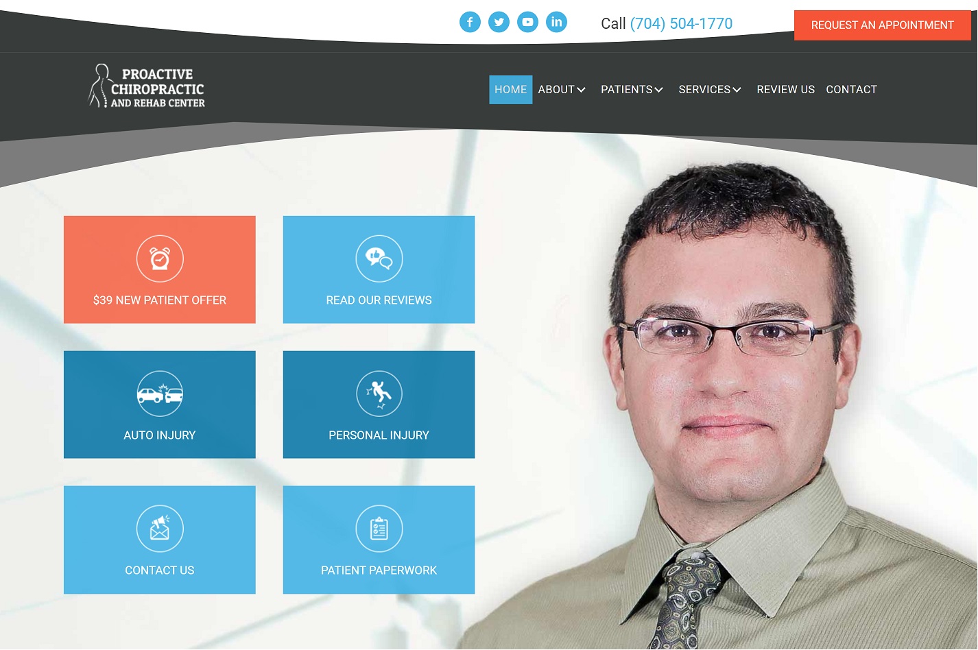 charlottechironc.com screenshot