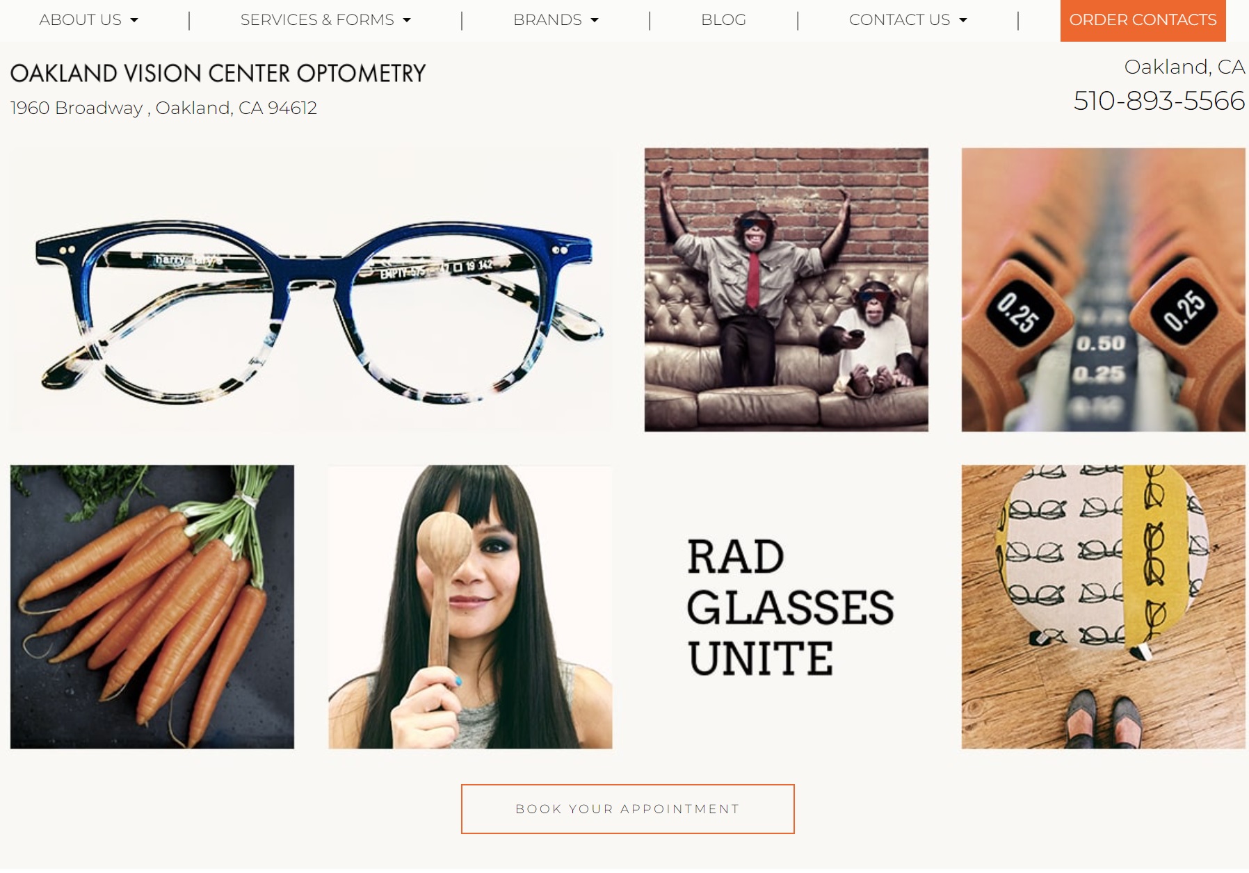 oaklandvisioncenter.com screenshot
