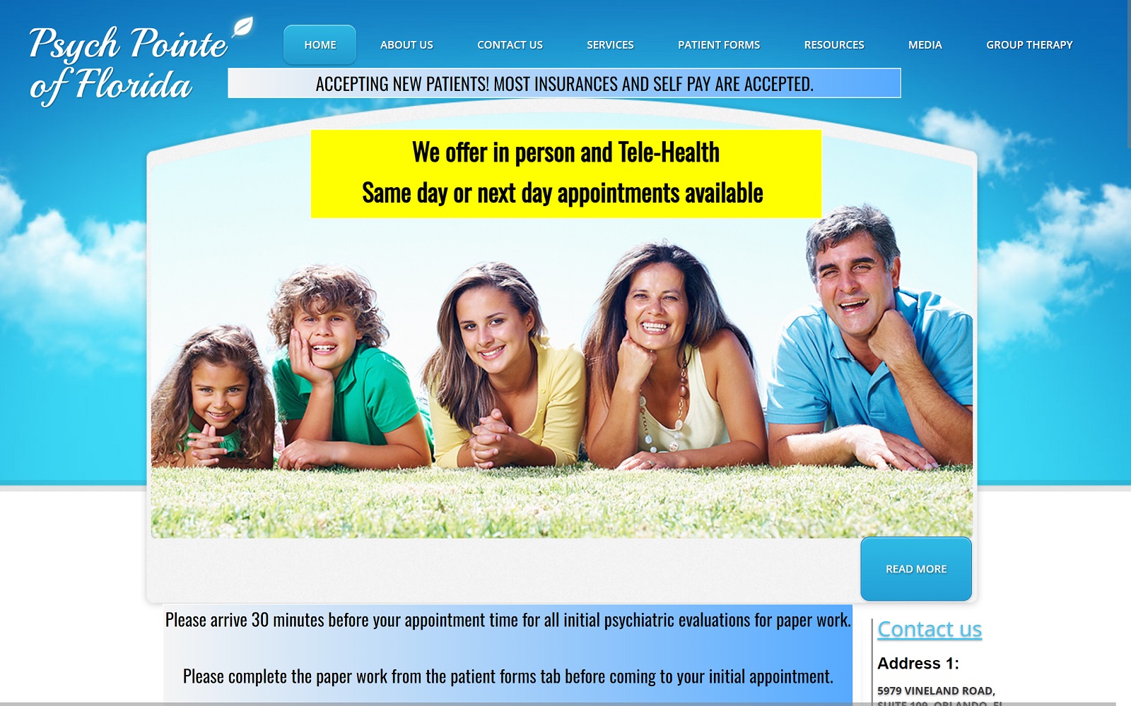 psychpointe.com screenshot